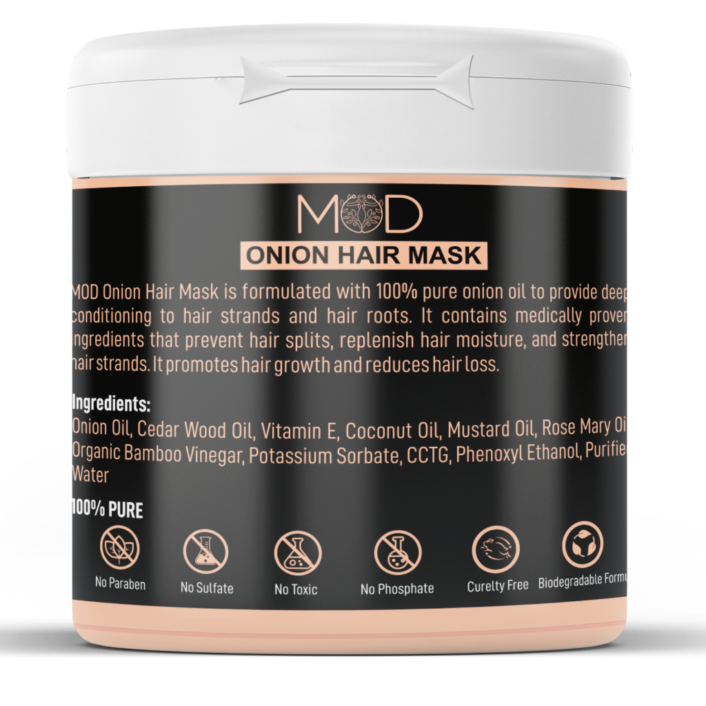 MOD Onion Hair Mask with Fenugreek-Control Hair Fall with Deep ...